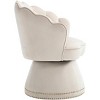 Swivel Barrel Accent Sofa Chair, 360 degree Swivel Round Sofa 300 Lbs Load Bearing Capacity for Living Room Bedroom Office Lounge Arm Chair - 2 of 4