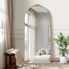 Dovelina Vintage Arched Full Length Standing Mirror Vanity Floor Mirror - 2 of 4