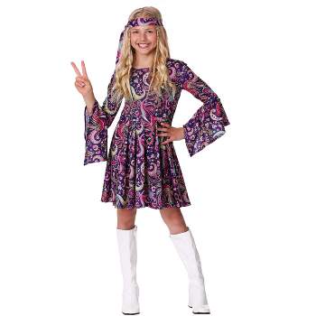 HalloweenCostumes.com Girl's Woodstock Hipster Costume