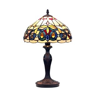 Chloe Lighting SERENITY Tiffany-style Victorian Dark Bronze 1 Light Table Lamp 12Inch Shade - 1 of 4
