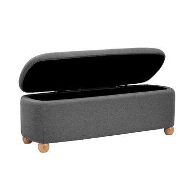 Patricio Storage Bench With Solid Wood Legs | ARTFUL LIVING DESIGN