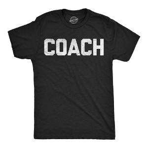 Mens Funny T Shirts Coach Sarcastic Sports Team Graphic Novelty Coaching Tee For Men - Crazy Dog Men's T Shirt Gift for Teacher - 1 of 4