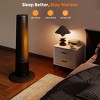 Etust 1500W Tower Space Heater with Flame Effect, Fast Ceramic Heating, 24.6" Indoor Portable Heater - 3 of 4