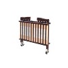 L.A. Baby The Little Wood Crib Mini/Portable Folding Wood Crib - Cherry - 2 of 4