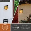 VAXCEL Mission 1 Light Rectangle Outdoor Wall Lantern Glass, Burnished Bronze, 12.5 inch - 3 of 4