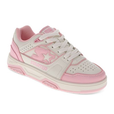 Starter Womens Fast Break Low S Synthetic Leather Casual Lace Up Sneaker Shoe