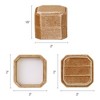 Unique Bargains Portable Double Slots Velvet Jewelry Ring Box for Proposal Engagement Wedding - 3 of 4