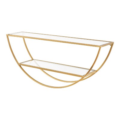26" x 11" Tancill Half Circle Wall Shelf - Kate & Laurel All Things Decor