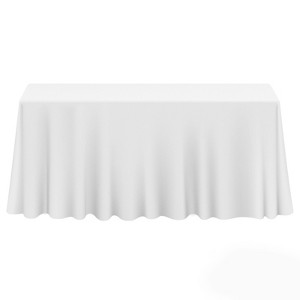 Lann's Linens 10-Pack Rectangular Polyester Fabric Tablecloth for Wedding, Banquet, Restaurant - 1 of 4