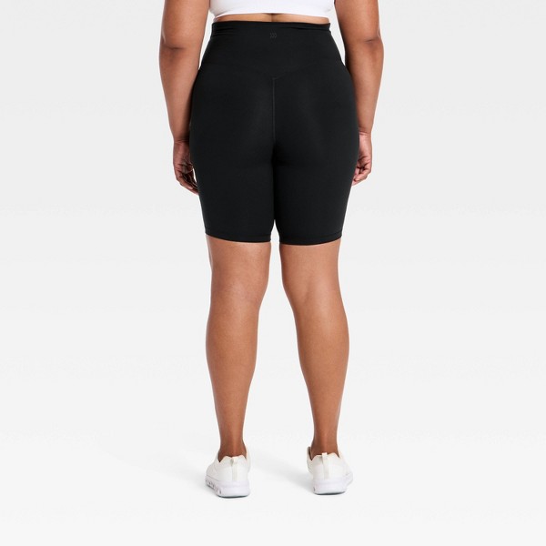 Shorts de Ciclismo para Mujer Super Flex de Cintura Ultra Alta 9" - All In Motion™ Negro 5