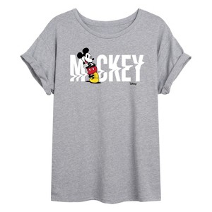 Women's - Disney - Mickey & Friends Oversized Graphic T-Shirt - 1 of 4