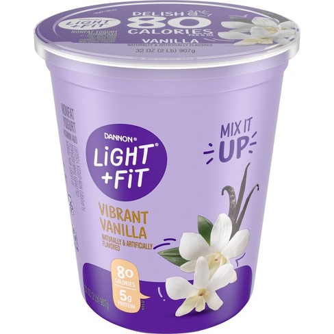 Great Value Greek Vanilla Nonfat Yogurt, 32 oz Tub (Plastic Container)