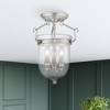 Livex Lighting Jefferson 3 - Light Flush Mount in  Brushed Nickel - 2 of 4