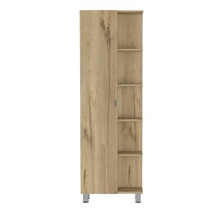 NicBex 4 Drawer File Cabinet with 5 Open Shelves,Office Cabinet with Metal Handle Design and Metal Feet,Filing Cabinets for Home Office - 1 of 4