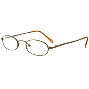 Calabria Authentic MetaFlex EE Antique Gold Amber 41 mm Designer Reading Glasses - 1 of 1