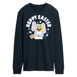 Men's - SpongeBob Squarepants - Hoppy Easter Long Sleeve Graphic T-Shirt - 1 of 4