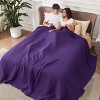 Bedsure Cooling Cotton Waffle Blanket-Lightweight Breathable Blanket of Rayon Derived from Bamboo - 3 of 4