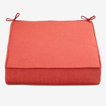 Outdoor Living Furniture Reversible Weather Resistant Single Deep Seat Cushion - 23"L x 22"W x 5½"H