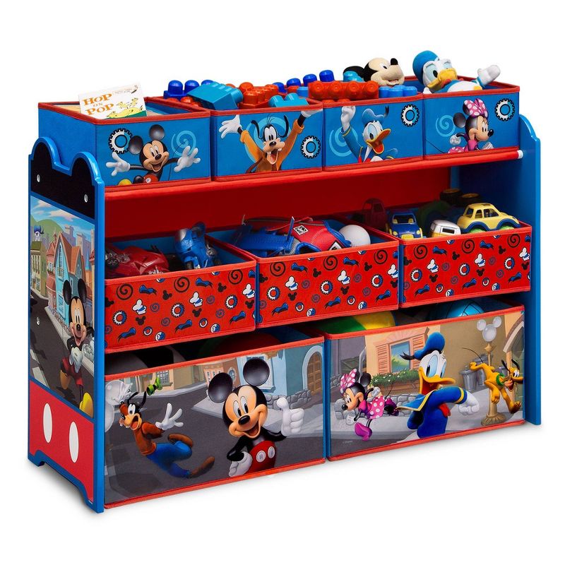 Delta Children Disney Mickey Mouse Deluxe 9 Bin Design and Store Toy Organizer, 6 of 10