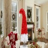 Resenkos 6ft Pre-Lit Artificial Christmas Tree in Santa Hat Design with 1050 Lush Branch Tips, Red and White - 2 of 4