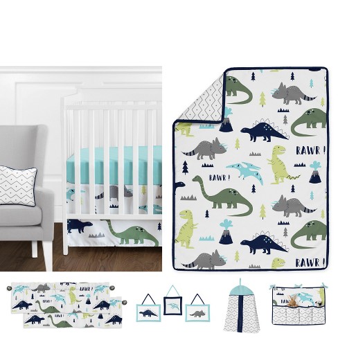 Sweet jojo mod dinosaur crib bedding sale