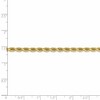 Black Bow Jewelry 3.5mm 14k Yellow Gold Solid Diamond Cut Rope Chain Bracelet, 8 inch - 4 of 4