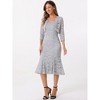 Allegra K Women's Wedding Guest Sleeveless Evening Lace Dress with Open Front Shrug 2 Pcs Outfits Sets - 4 of 4