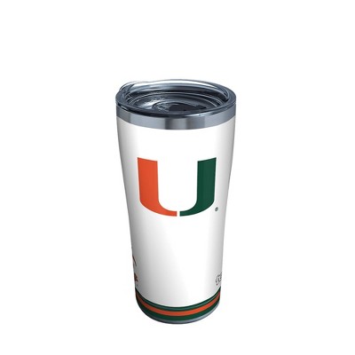 NCAA Miami Hurricanes 20oz Arctic Stainless Steel Tumbler