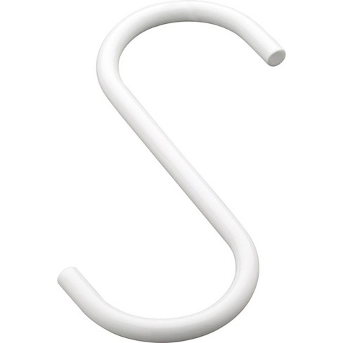 1pc White Hanger Connector Hook, Thick Plastic Clothing Rack Hook