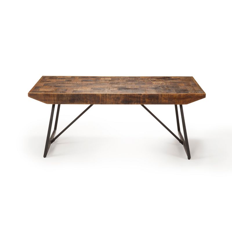 Walden Parquet Cocktail Table Gray/ Natural - Steve Silver, 3 of 5