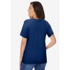 Woman Within Plus Size Ruffle Tee - 3 of 4