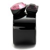 Slickblue Women’s IP Black Stainless Steel Cocktail Ring, Unique 2-Stone Design, Rose & Purple, Sizes 5-10 - 4 of 4