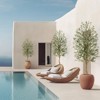 Whizmax Artificial Olive Tre, Faux Potted Plant with Realistic Trunk, Adjustable Branches & Fruits, Indoor Tropical Decor for Home & Office - 2 of 4