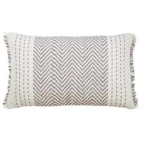 Kantha Stitch Striped Throw Pillow Cover : Target