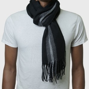 Alpine Swiss Mens Plaid Scarf Softer Than Cashmere Scarves Winter Shawl - 1 of 4