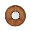 Nambe Duets Collection Lazy Susan, Divided Organizer, Serving Tray, Crudité Platter, Acacia Wood Tray, Porcelain Dip Bowl - 4 of 4