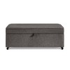 NicBex 45 Inch Storage Ottoman Bench, Modern Linen Bench with Wheels, Sofa Bench for Living Room, Bedroom, Entryway - 2 of 4