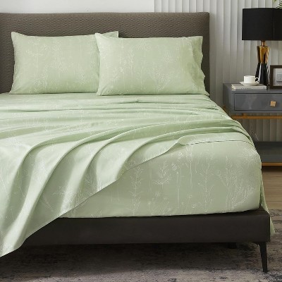 Hyprest Sage Green Bed Sheets