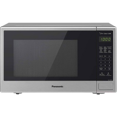 Photo 1 of Panasonic 1.3 Countertop Microwave Oven Stainless Steel - SU696S: 1100 Watt, 23 Wide, Digital Display, Timer, Turntable