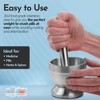 MEDca Pill Crusher – Stainless Steel Mortar and Pestle Set for Tablets and Pills, Non-Slip Medicine Grinder for Adults, Seniors, Pets - 3 of 4