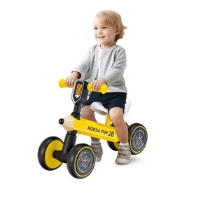 Infans Baby Balance Bike for 1-3 Years Old Riding Toy No Pedal for Boys & Girls Yellow - 1 of 4