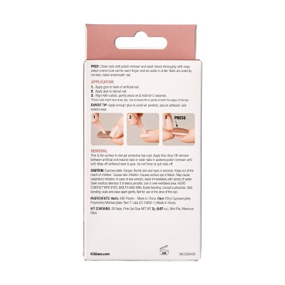 KISS Bare But Better TruNude Fake Nails - Nude Drama - 28ct_3