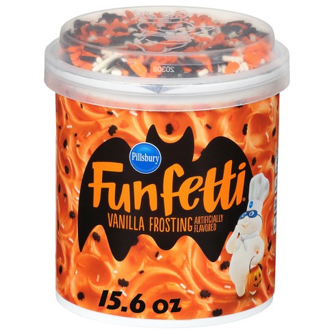 Pillsbury Funfetti Halloween Vanilla Flavored Frosting, 15.6oz - image 1 of 4