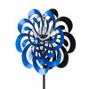 Teamson Home 70" Metal Kinetic Floral Wind Spinner: Solar LED, Freestanding, Garden Decor - 4 of 4