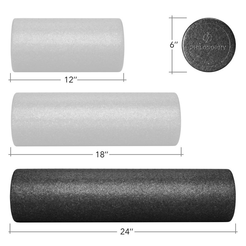Philosophy Gym High-Density Foam Roller for Exercise, Massage, Muscle Recovery - Round, 5 of 7