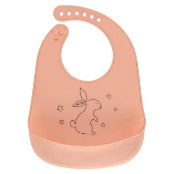 CHILDLIKE BEHAVIOR Soft Silicone Bibs for Babies - Pink