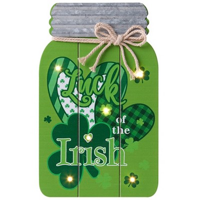 The Lakeside Collection Lighted Mason Jar Wall Plaques