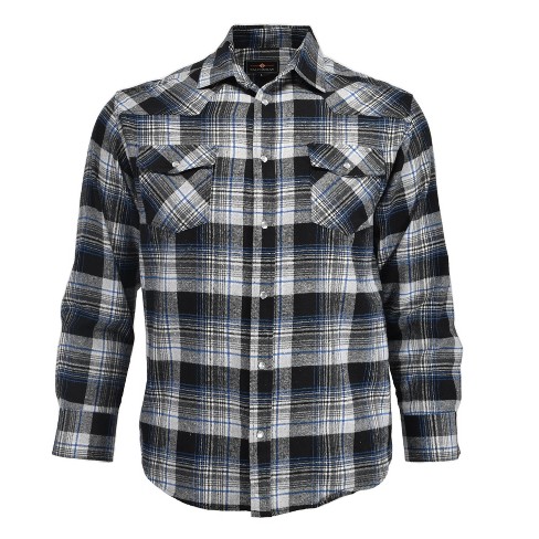 Burnside Men's Snap-Front Flannel Shirt