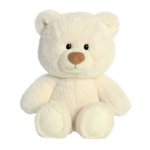 Aurora Large Hugga-Wug Bear Snuggly Stuffed Animal White 13.5" - 1 of 4