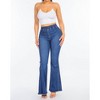 Women's High Waist Curvy Flare Jeans - American Bazi - 3 of 3